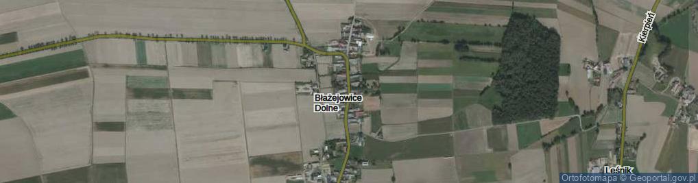 Zdjęcie satelitarne Błażejowice Dolne ul.